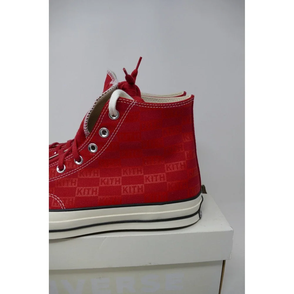 Kith x Converse Chuck 70 Hi Red Sneakers Limited Edition Shoes Size‎ 11